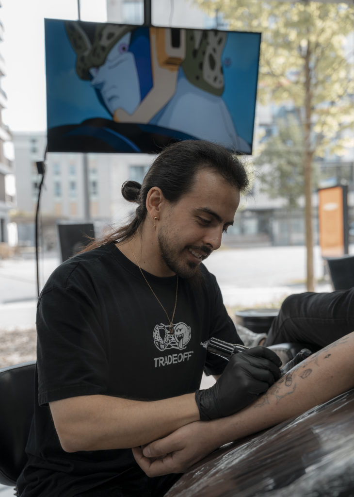 Anime Tattoo Artist tattooing Switzerland